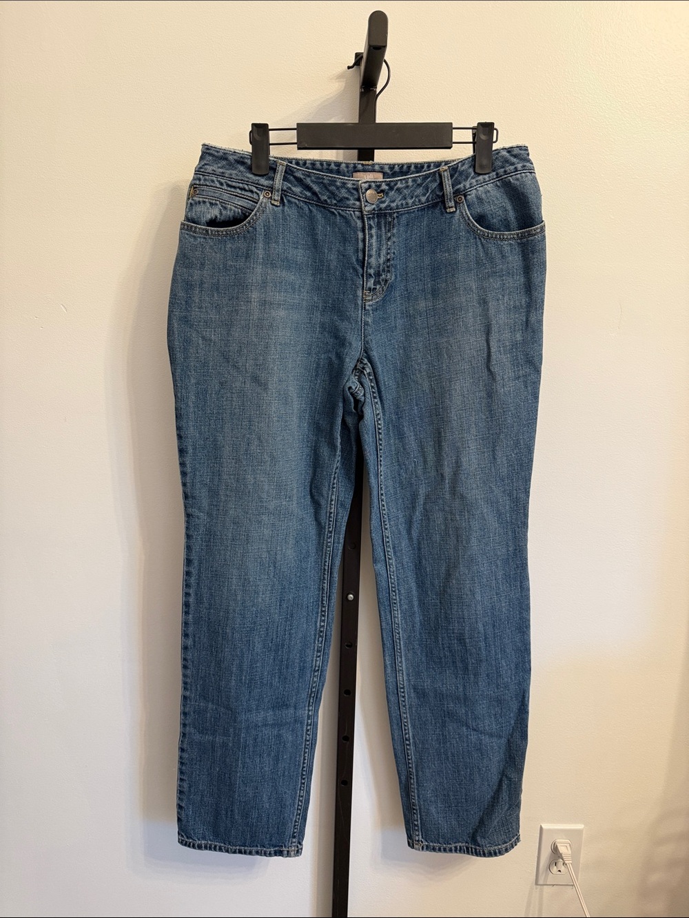 J. Jill Women's Medium Blue Boyfriend Jeans Size 8
